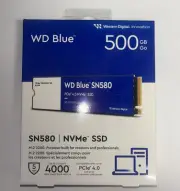 WD Blue 500GB SN580 NVMe SSD, Internal Solid State Drive - WDS500G3B0E-00CHF0