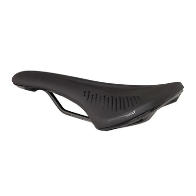 Spank OOZY 220 Saddle - Black | 265mm Width | Chromoly Rails | Synthetic