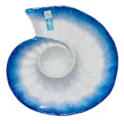 Sigrid Olsen Ocean Conch Shell Shaped 15in Melamine Chip and Dip Tray
