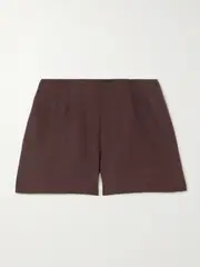 [Faithfull] Faithfull - Lila Linen Shorts - Brown - x large x large Brown