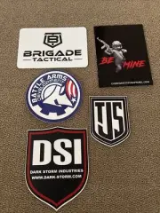 2023 Shot Show Las Vegas, NV Lot of 5 Stickers Decals DSI, JTS, Brigade
