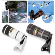 HD 12x Optical Zoom Clip on Camera Len Phone Telescope For Universal Cell Phone