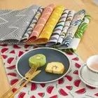 4Pcs Durable Banana leaf Flower Table Mat Creative Nordic Style Table Mat Table