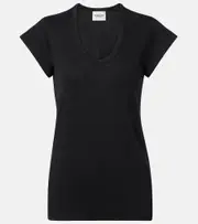 [Marant Etoile] Marant Etoile Linen T-shirt AU 10 black