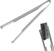 Grilling Tongs - Charcoal Tong Stainless Steel Pliers - Portable and Long Fireplace Tongs, Heavy Duty Charcoal Tong for Cooking Barbecue Fire Pit Bonfire Camping