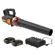 Worx WG584 40V Cordless Turbine Leaf Blower 470 CFM - PowerShare System