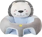 Juaugusep Baby Support Seat Plush Sofa,Infant Learning to Sit Chair Keep Sitting Posture for Newborn Lounger Easter Birthday Party Favor Sitting Chair (Gray, 60cm*48cm)