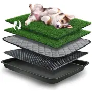 23 x 19 in Pet Potty Grass Mat with Tray, Complete Potty System for Indoor/Ou...