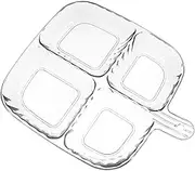 Divided Plate Food Prep Tray with Divider Versatile Vegetable Organizer for Efficient Kitchen Prep Compact for Garlic Spices for Home Professional Use