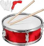 Vaguelly 13-inch Marching Snare Drum Set for Kids with Drumsticks Drum Belt and Gloves Toddler Educational Musical Instrument Kit