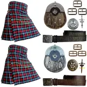 Handmade Highland Titles Tartan Kilt Outfit For Men Custom Size Traditional Kilt