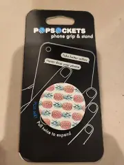 PopSockets Single Phone Grip PopSocket Universal Phone Holder PINNEAPLE PATTERN