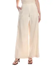 rag & bone Morgan Ivory Linen-Blend Pant Jean