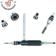 LATHE TAILSTOCK TAP AND DIE HOLDER SET MT1 SHANK THREADING TAPPING KIT 8 PC SET.