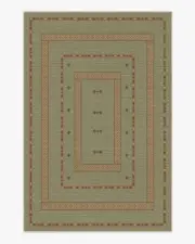 200' x 290' | Machine Washable Runner Rug | Kid & Pet Friendly | Indoor Rug | Dilara Sage Green Rug by goop | Ruggable