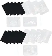 Child-friendly Scratch Painting Set 2 Sets Cardboard Pet Material A4 Drawing Templates Diy Art Craft