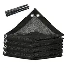 70% Shade Fabric 10FT x 10FT Sun Shade Cloth, Privacy Screen 1 0' x 1 0' Black