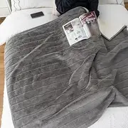 Oversized Extra Large Waterproof Blanket - 152 x 200 cm 60"x80" - Intimacy Protection Blanket - Machine wasahable - Protect Your Sheets from Spills and leaks - Grey and White - Faux Fur Reversible