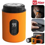 Electric Shaver Mini LED Cordless Razor Portable Men Beard Trimmer Clipper USB