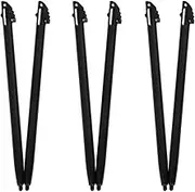 6PCS Touch Screen Stylus Pen for 3DS XL 3DS LL Black Plastic Gaming Touching Pencil Accessories