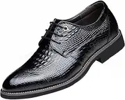 [Gaorui] Men's Classic Business Leather Shoes Dress Formal Party Flat Oxfords Loafers Slip On