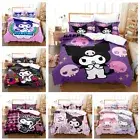 Kuromi Girl Duvet Doona Cover Double King Bedding Set Quilt Cover Cartoon Happy