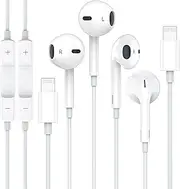 Apple Earbuds 2Pack with Lightning Connector [Apple MFi Certified] iPhone Wired Earphones Headphones for iPhone 14/13/12/11/SE/X/XR/XS (White)