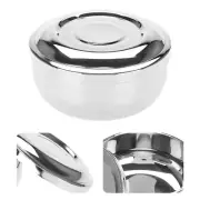 Shaving Soap Bowl Universal Stainless Steel Shaving Cup Container For Men Beard