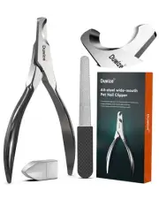 Dog Nail Clippers - All Steel Material, 1.22-Inch Large Opening, Built-in Spr...