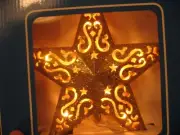 New Northlight 10 Light Christmas Gold Star Tree Topper - 5 Pointed Star Shaped
