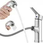 Bathroom Faucets with Pull Down Sprayer,Single Handle Pull Out Bathroom Sink ...
