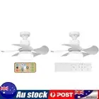 Small Ceiling Fan Lamp 5 Blades Modern Ceiling Fan with LED Light Remote Control