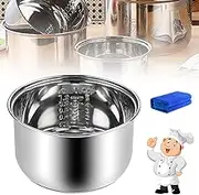 Rice Cooker Replacement Pot, Rice Cooker Stainless Steel Inner Pot,Multi-Cooker Replacement Inner Bowl for Kitchen (1.6L)