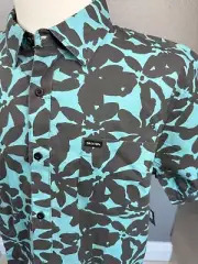 Brixton Charter Print Standard Fit Short Sleeve Mens Shirt XL New
