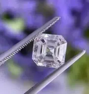 11-12 Ct Loose White Diamond Lab Created Asscher Cut Great Shine VVS1 Certified