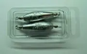 Trolling Sinker in line W/#7 60LB SILVER BARREL SWIVEL 1-1/2 OZ. 2 PCS.