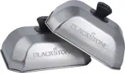 5207 Rectangle Basting Cover Small 2-Pack Griddle Accessories, Stainless Steel,