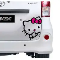 在飛比找蝦皮購物優惠-切割貼紙汽車 HELLO KITTY 愛心貼紙酷車可愛