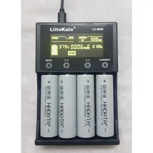 Liitokala 電池充電器 Lii-M4S 四槽觸控液晶螢幕顯示容量檢測充電器18650 21700 鋰電池充電器