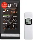 Wireless Weather Station LCD Display Thermometer Hygrometer Forecast Alarm