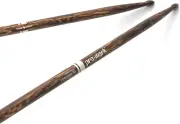 Classic 5A Firegrain Hickory Drumsticks - Durable, Low Vibration, Lacquer Finish