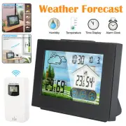 Digital LCD Indoor & Outdoor Weather Station Clock Calendar Thermometer Wireless