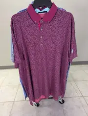 NWT MEN'S GREYSON CORAL DREAMS POLO, SIZE: XL, COLOR: SASANQUA (M16)