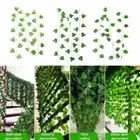 12pcs DIY Artificial Spring Leaf Vine Garland Hanging Plants Wall Decoration