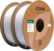 eSUN PLA Filament 1.75mm, PLA Basic 3D Printer Filament Dimensional Accuracy +/- 0.05mm, 1KG per Spool, 2 Spools 3D Printing Filament,Cold White and Cold White