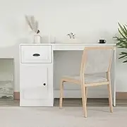 Generic Desk with Drawer High Gloss White 115x50x75 cm Engineered Wood,816474
