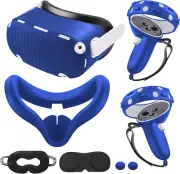Compatible with Oculus Quest 2 Accessories,VR Silicone Face Cover,VR Shell Cover