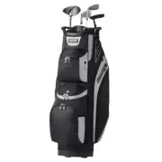 Golf Cart Bag 14 Way Divider 36 Inch 13 Pockets Durable 600D Polyester Black