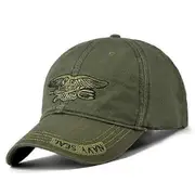 Outdoors Casual Snapback Caps Summer Men's Navy Seal Camouflage Cotton Canvas Baseball Cap Sun Hat green