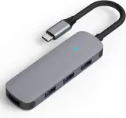 USB-C to 4X USB-A Adapter Hub 4-in-1 USB 3.0 Splitter for MacBook iPad Dell Sams